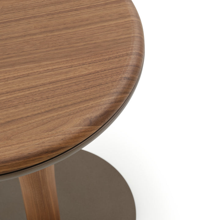 Nami Wood End Table Dark Brown