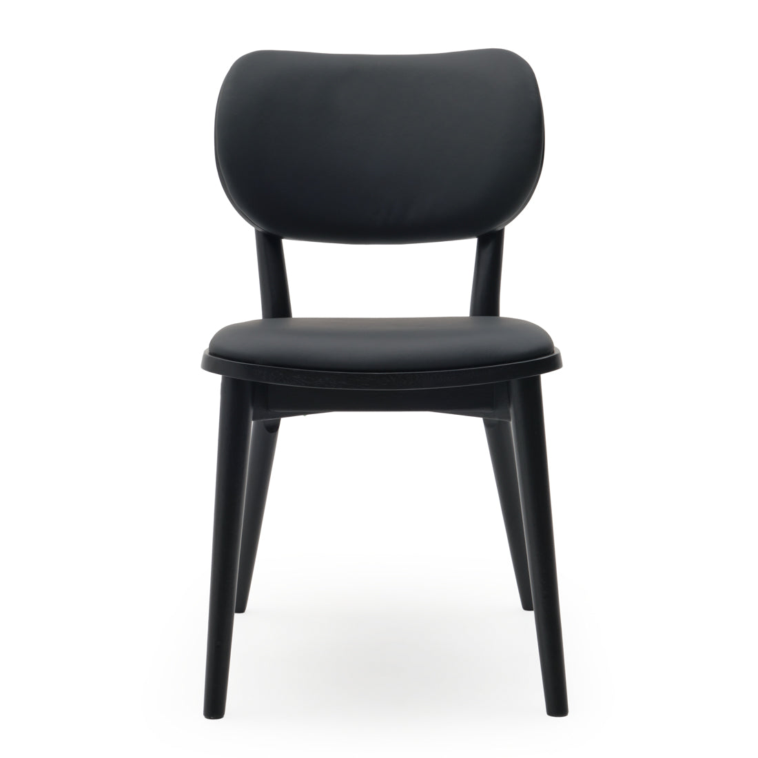Elinor Leather Chair Black