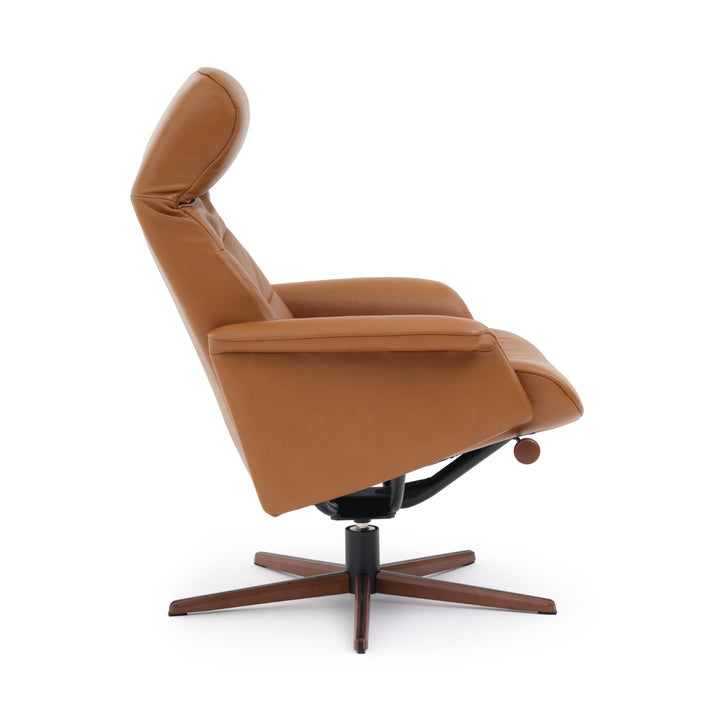 Nell Reclining Chair with Ottoman Cognac