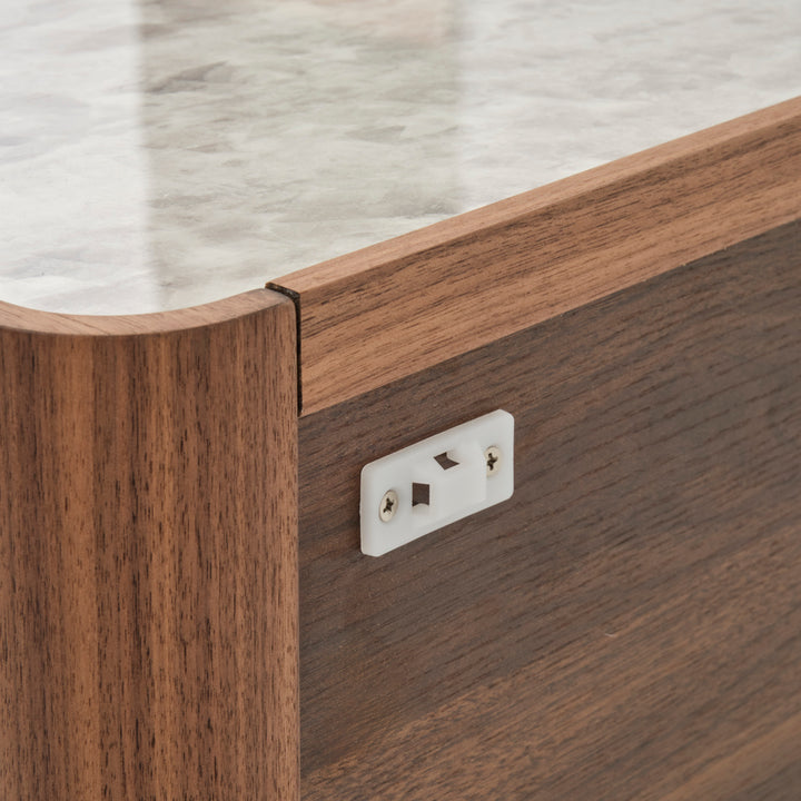 Evana 6-Drawer Dresser Dark Brown