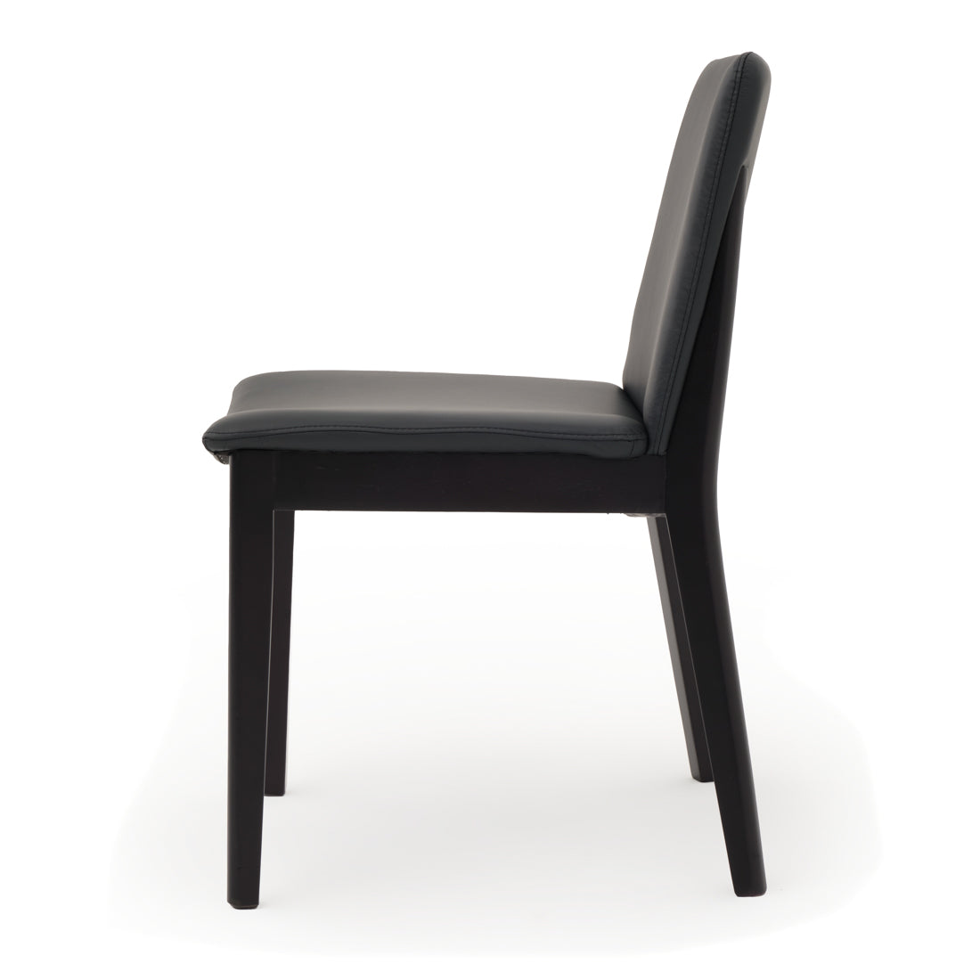Emy Leather Chair Black