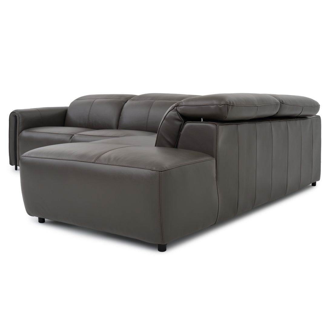 Wilnoir Reclining Sectional Sofa Dark Grey