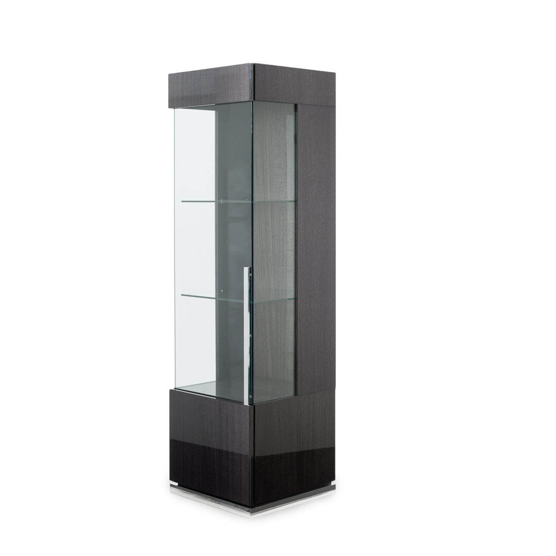 Carlyle Wood Bookcase Dark Grey