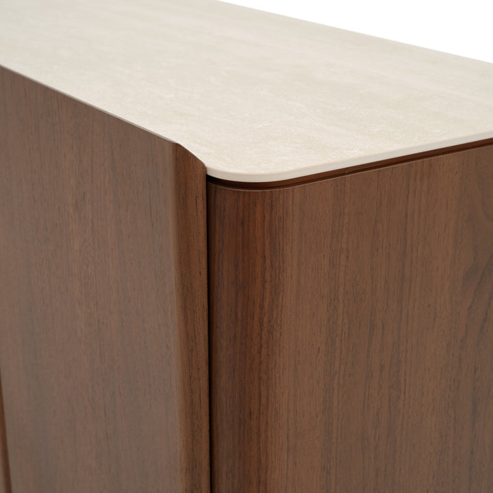 Navani Wood Sideboard Light Brown