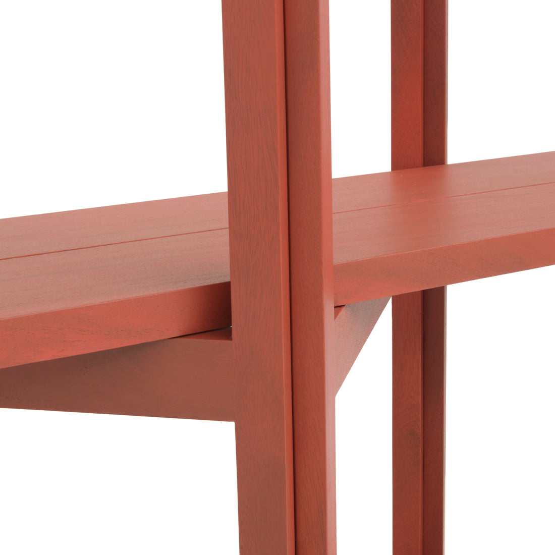 Siya Wood Bookcase Red