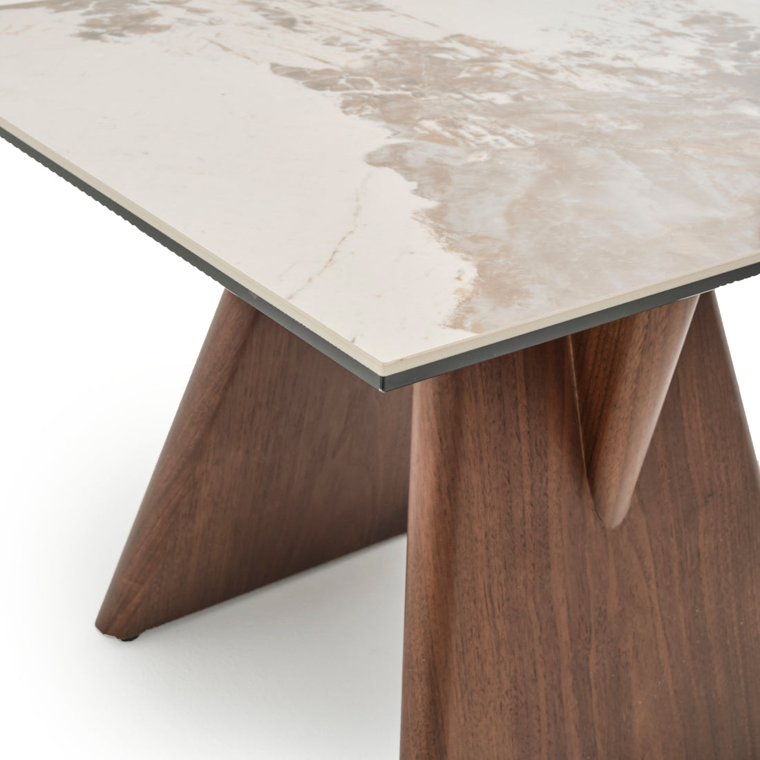 Emmeline Ceramic End Table Light Brown