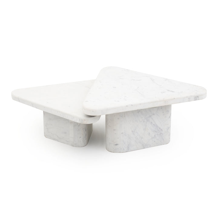 Wamika Marble Coffee Table White