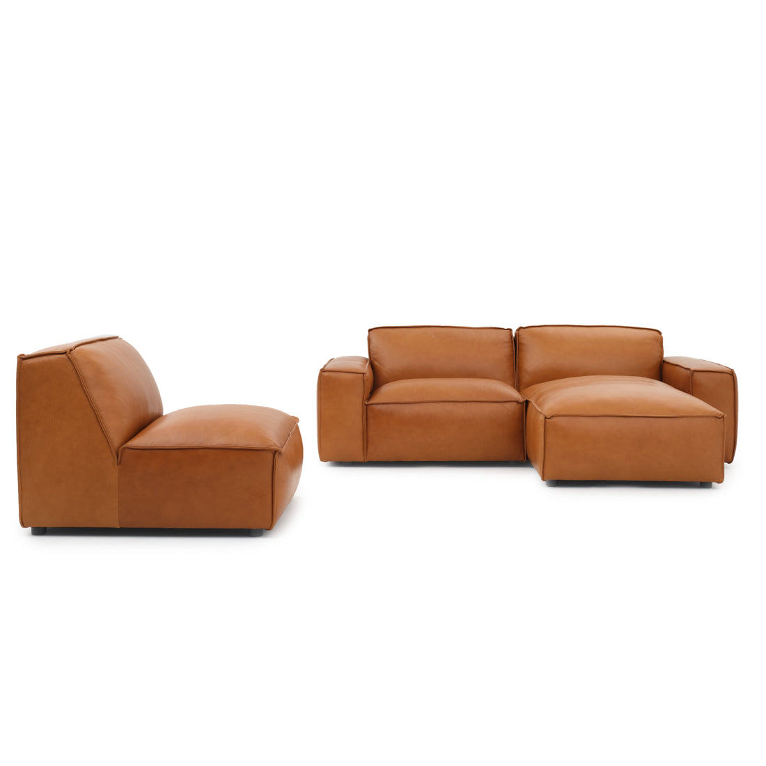 Nook Leather Modular Set Cognac