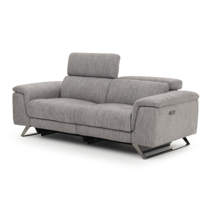 Warren Fabric Reclining Sofa Dark Grey