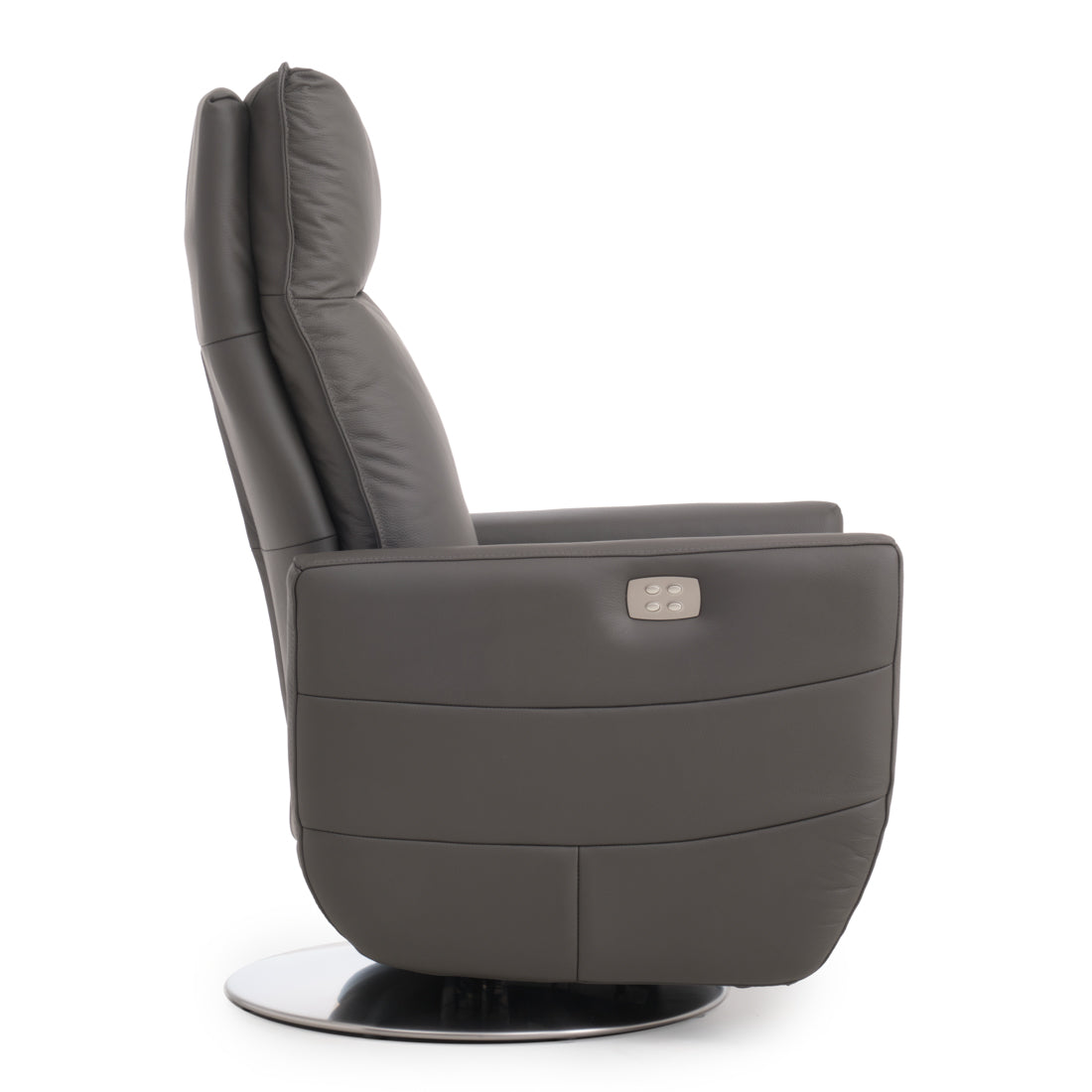 Waven Reclining Accent Chair Dark Grey