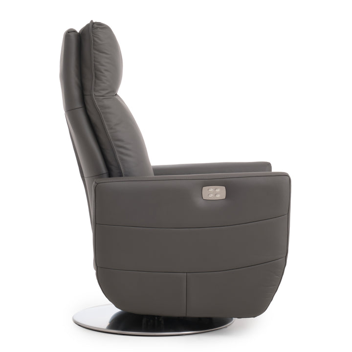 Waven Reclining Accent Chair Dark Grey
