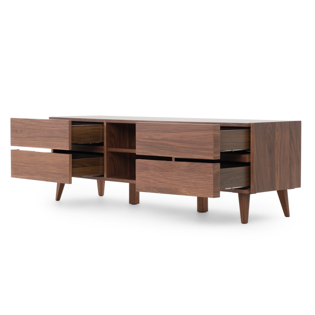 Eckhart TV and Entertainment Unit Dark Brown