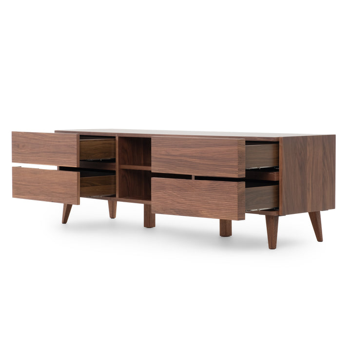Eckhart TV and Entertainment Unit Dark Brown