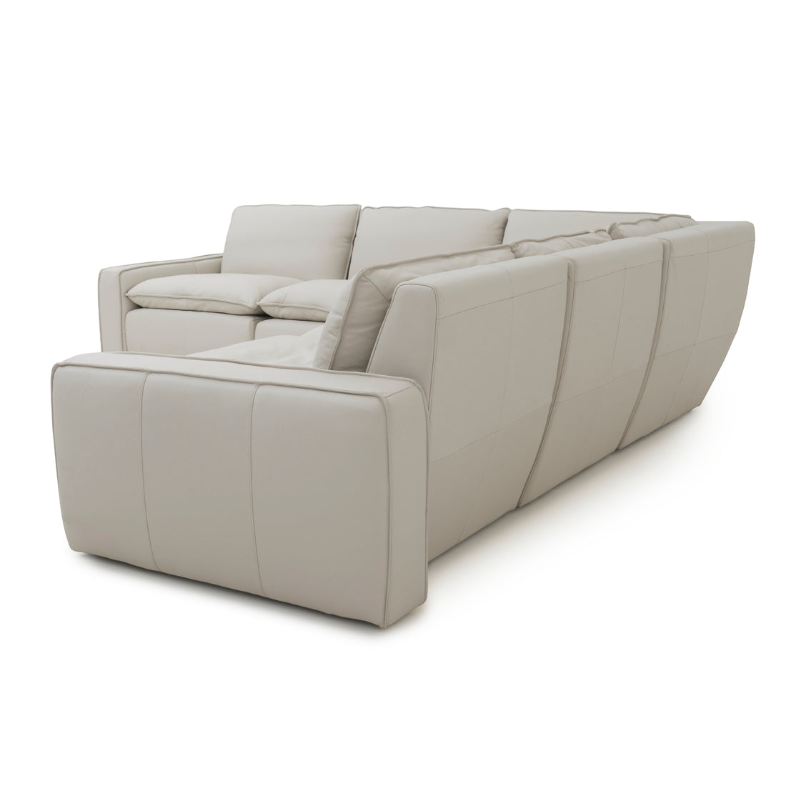 Nadyna Leather Modular Set Beige