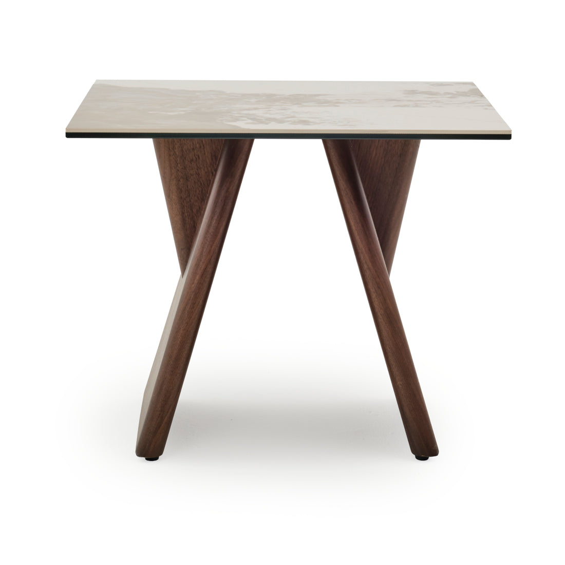 Emmeline Ceramic End Table Light Brown