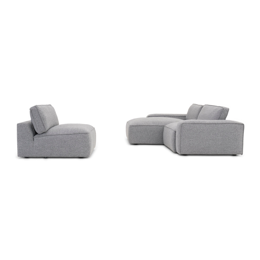 Nash Fabric Modular Set Dark Grey