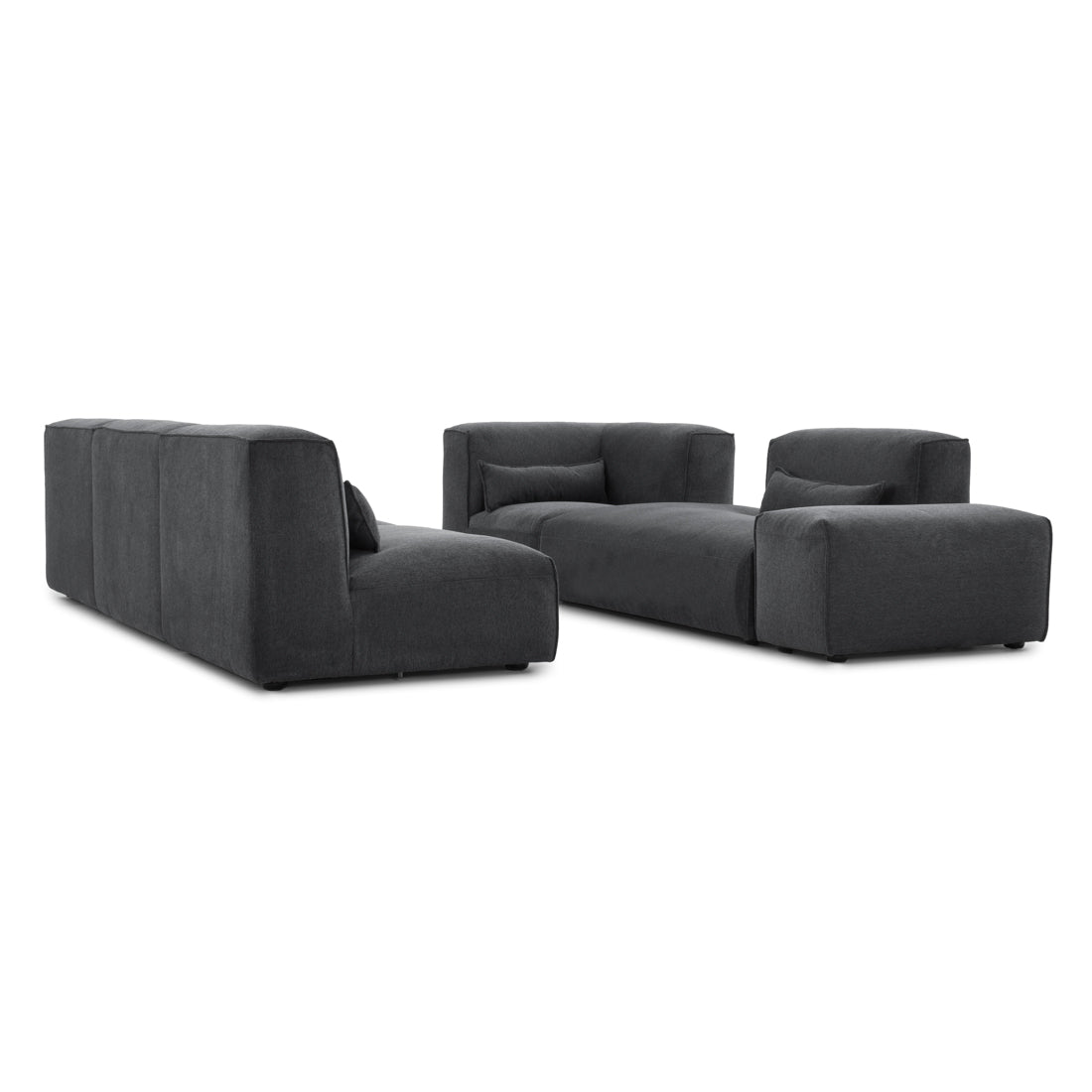 Ellemia Fabric Modular Set Dark Grey