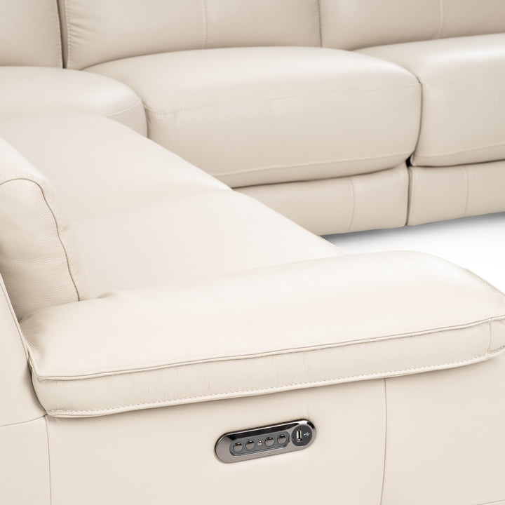 Nova Reclining Sectional Sofa Light Grey