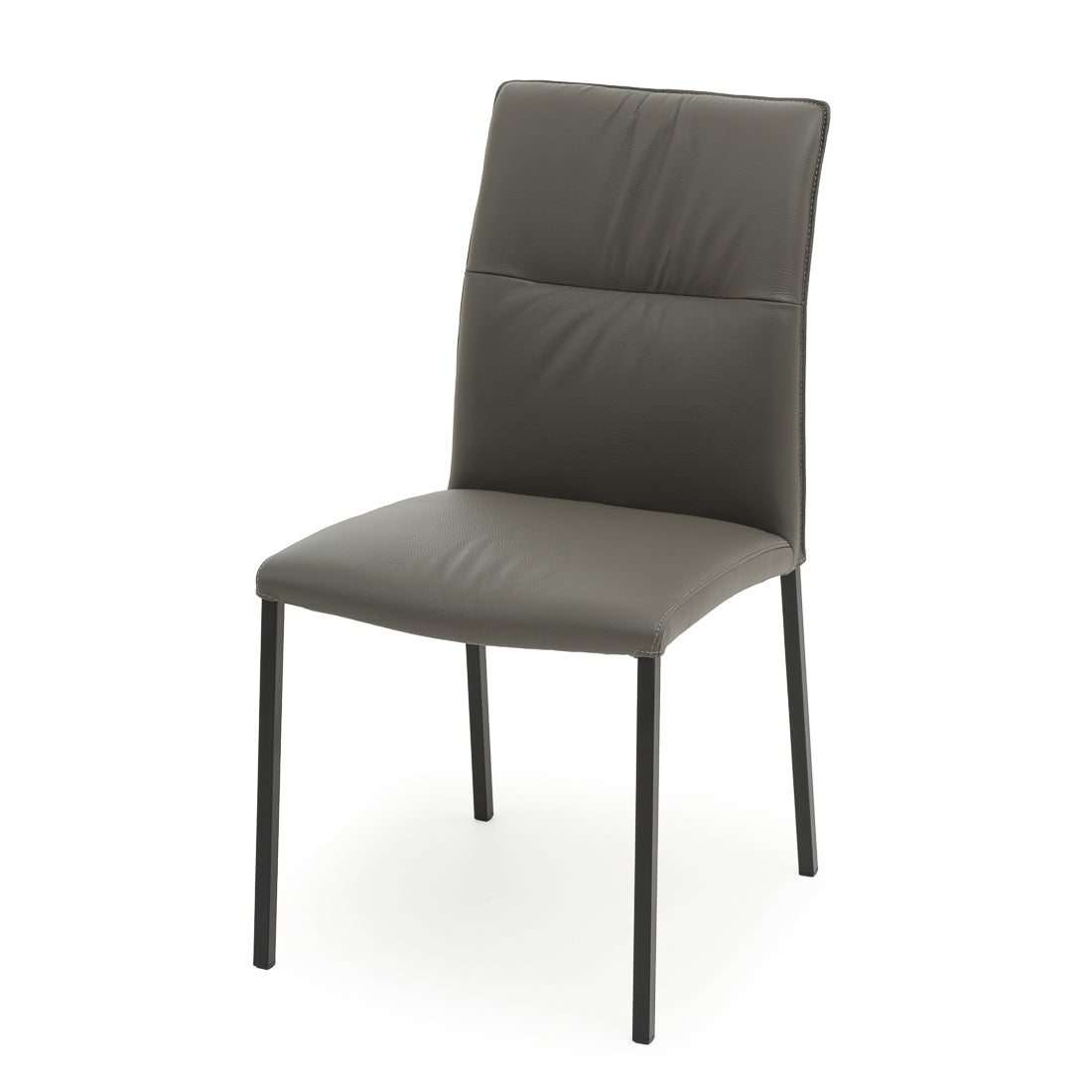 Waconia Leather Chair Dark Grey