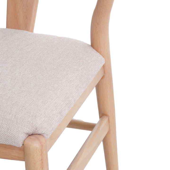 Nakesha Wood Armchair Light Brown
