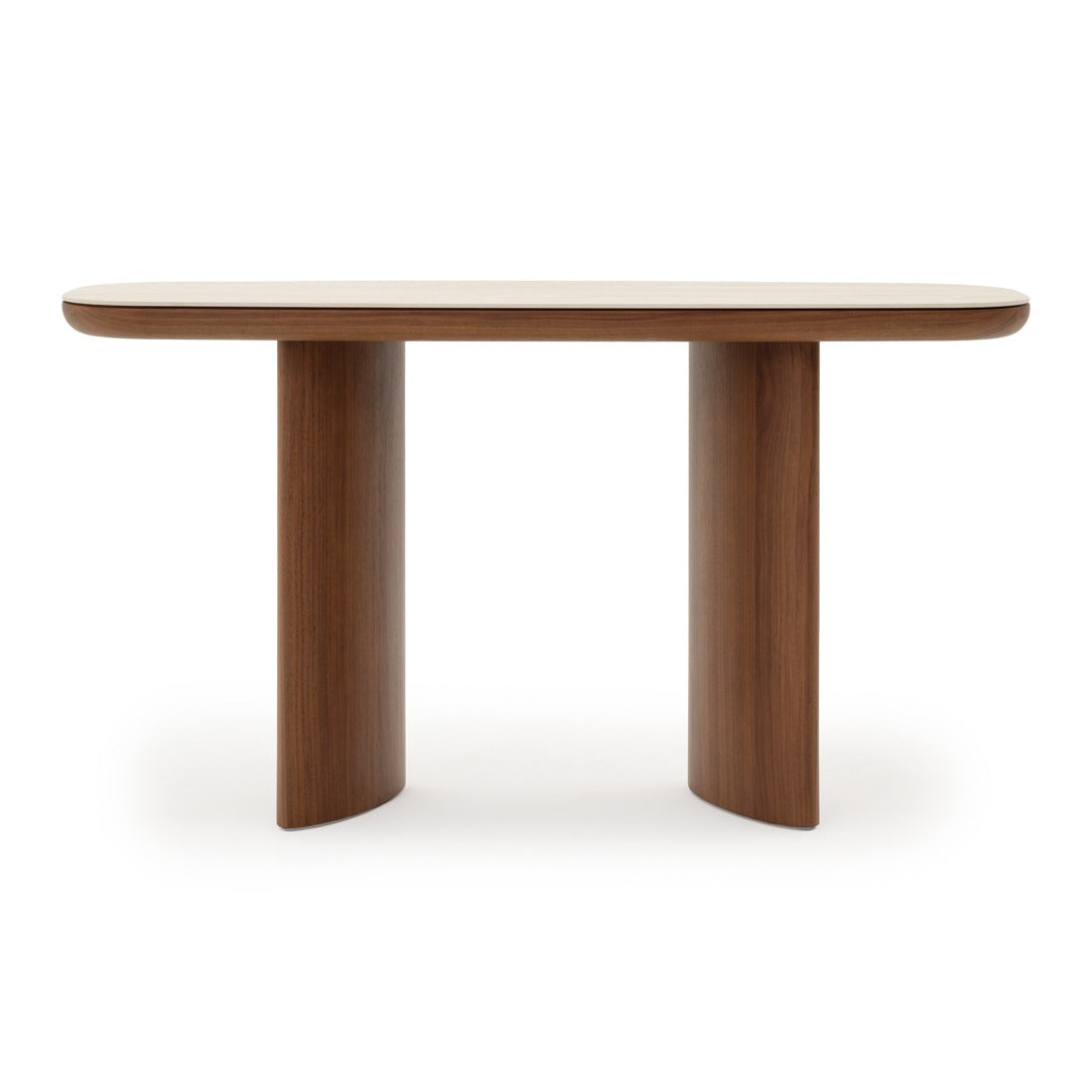 Navani Ceramic Console Table Light Brown