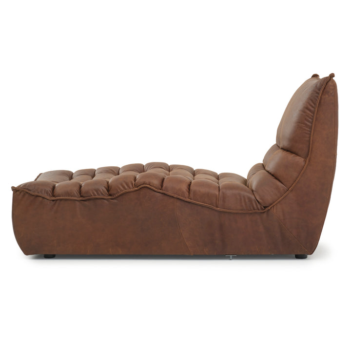 Nesto Modular Armless Chaise Dark Brown