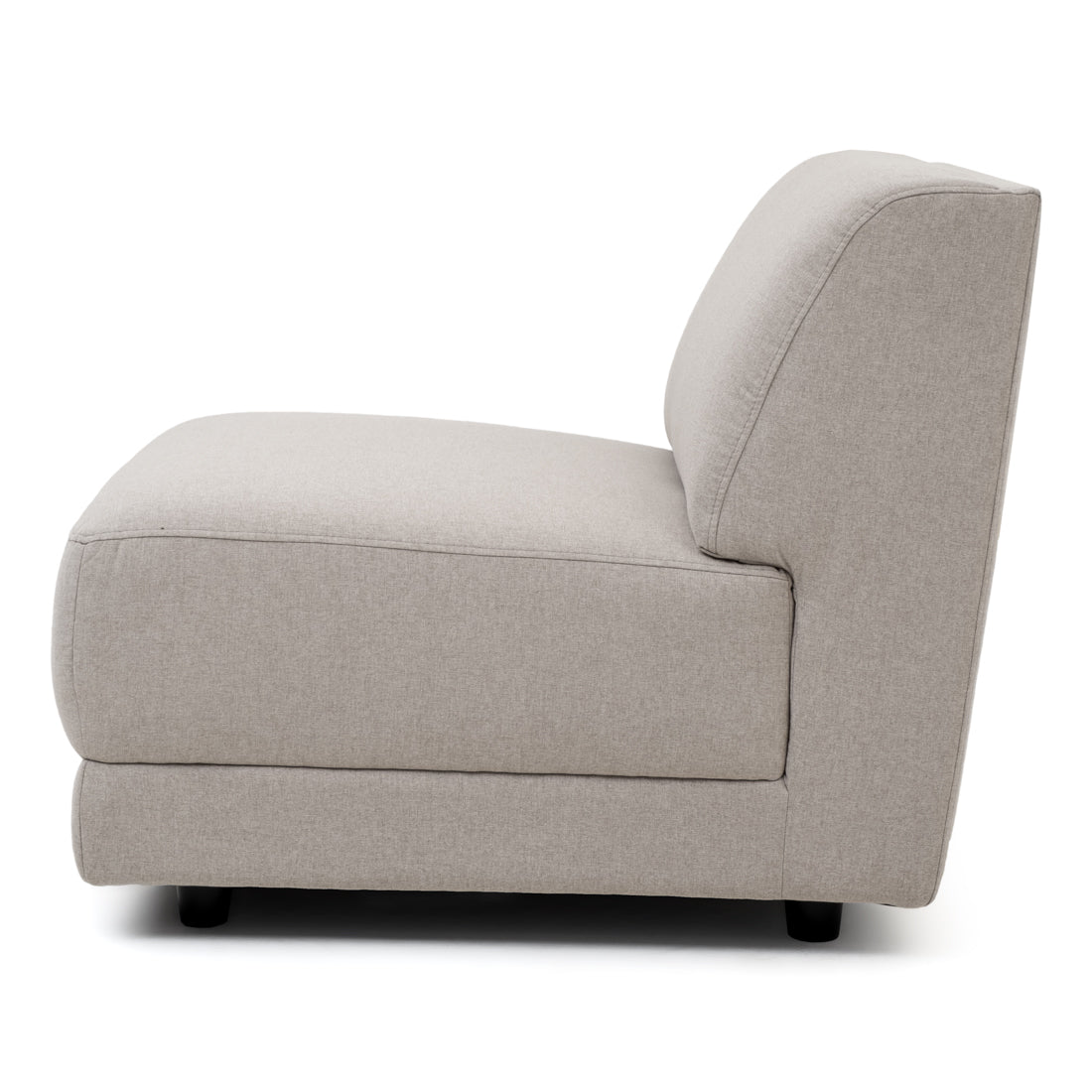 Nathan Modular Armless Chair Light Grey