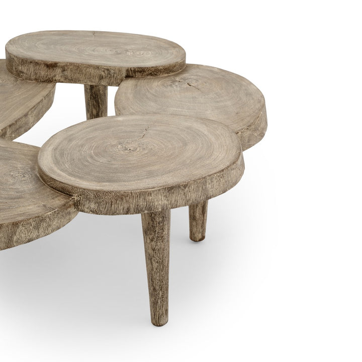 Netina Wood Coffee Table Light Grey