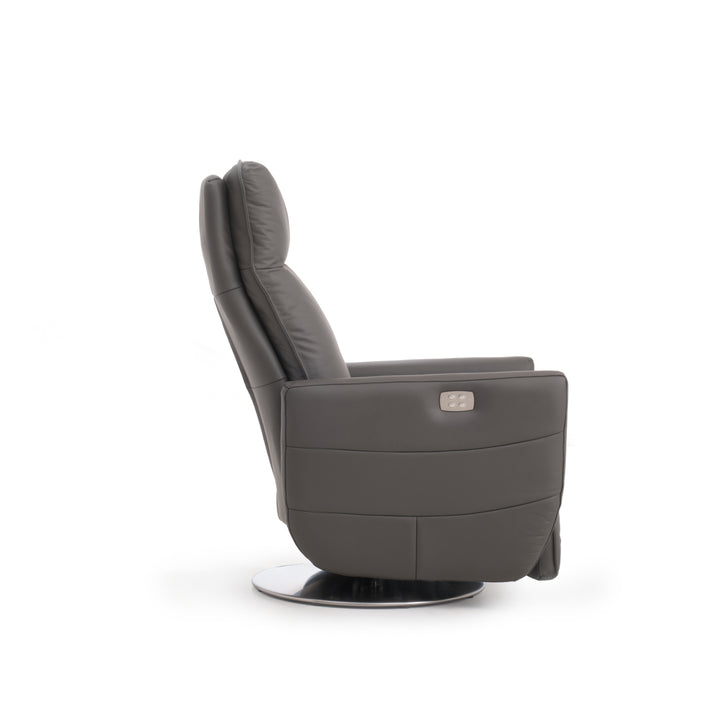 Waven Reclining Accent Chair Dark Grey
