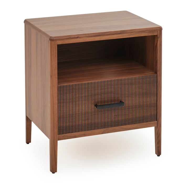 Edriana Left Nightstand Dark Brown