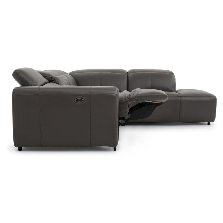 Wilnoir Reclining Sectional Sofa Dark Grey
