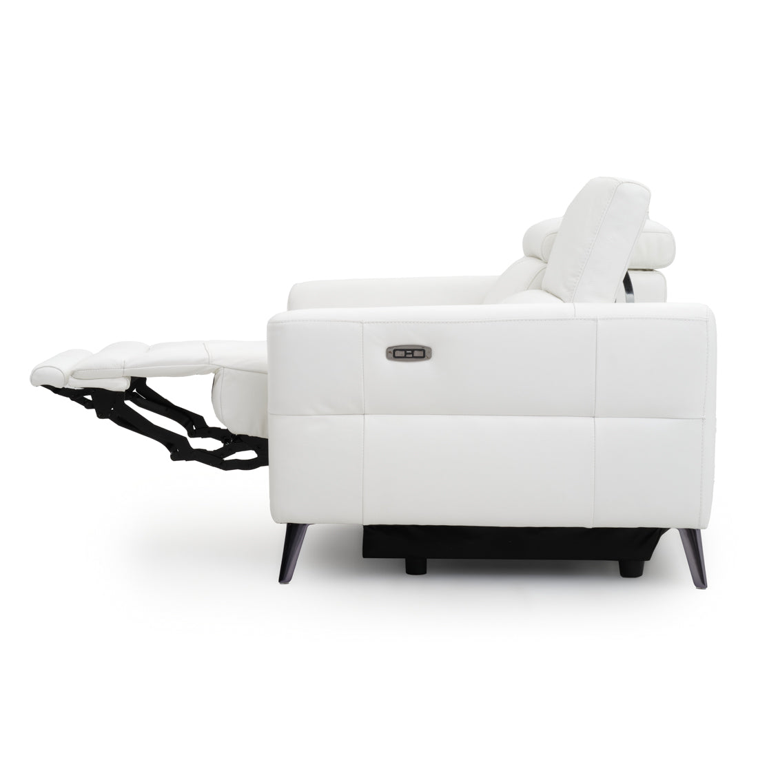 Westlyn Leather Reclining Loveseat White