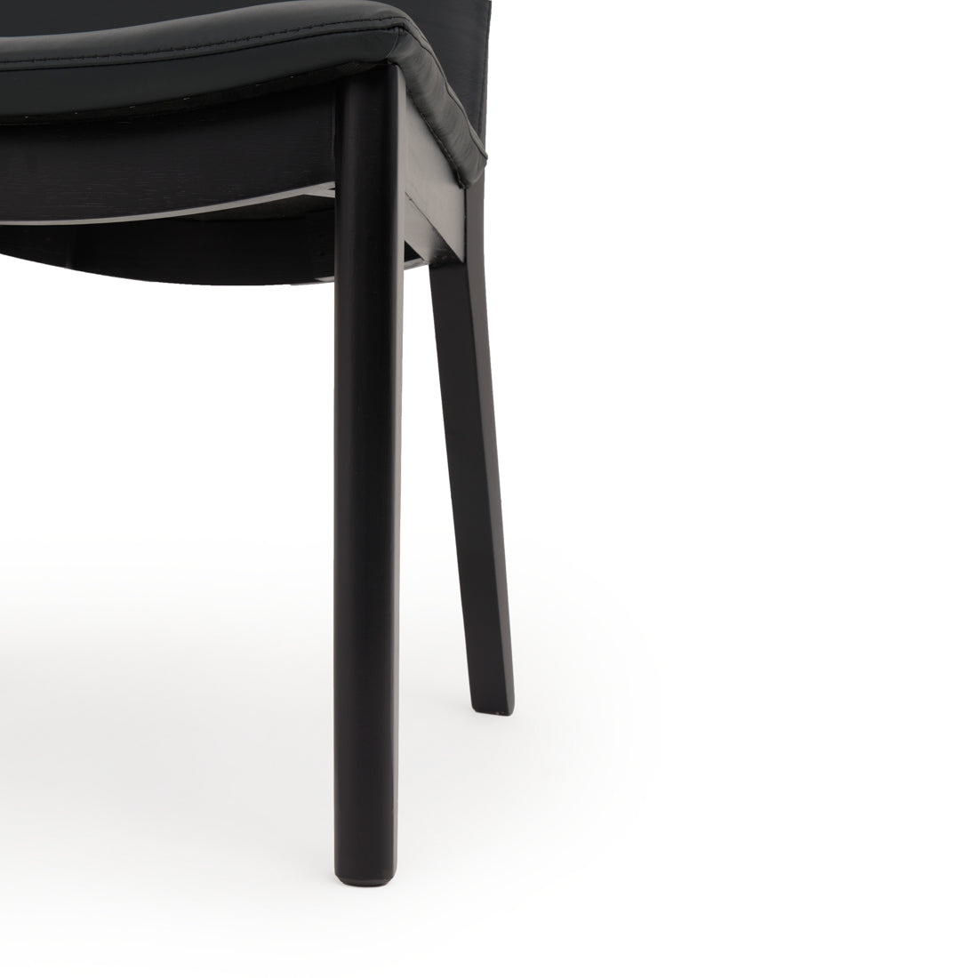 Emy Leather Chair Black
