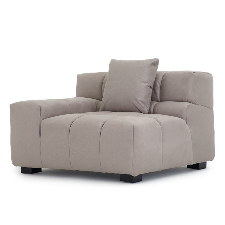 Norika Modular Left Chair Light Grey