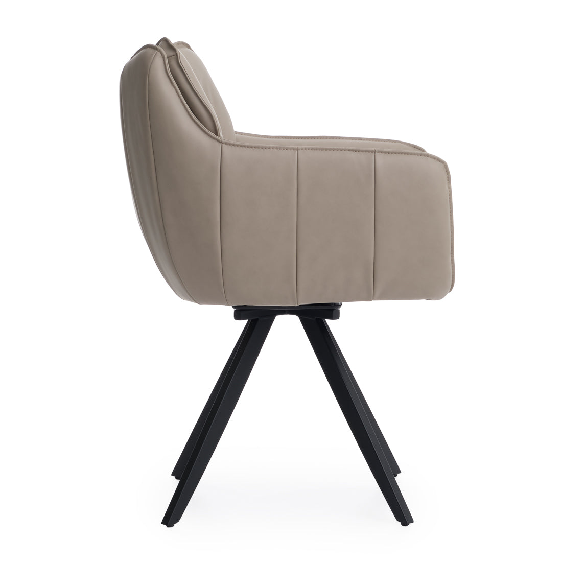 Nahara Swivel Armchair Taupe