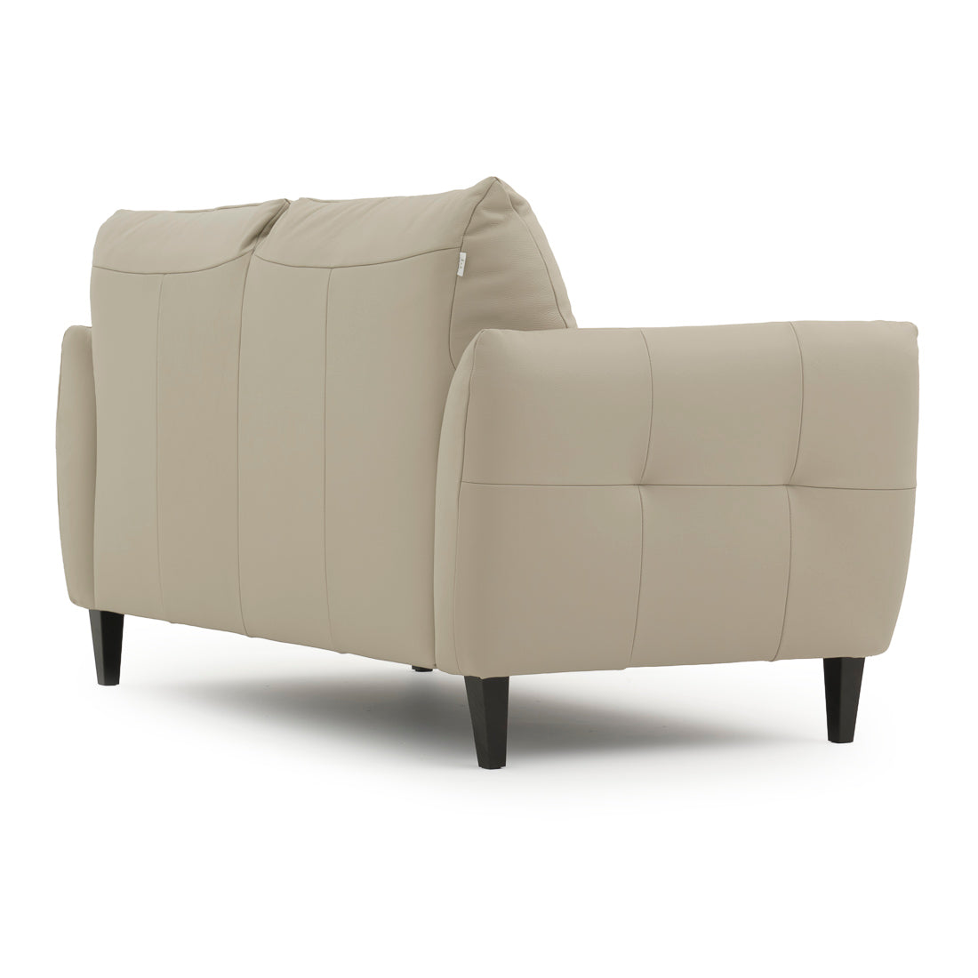 Wessa Leather Loveseat Beige