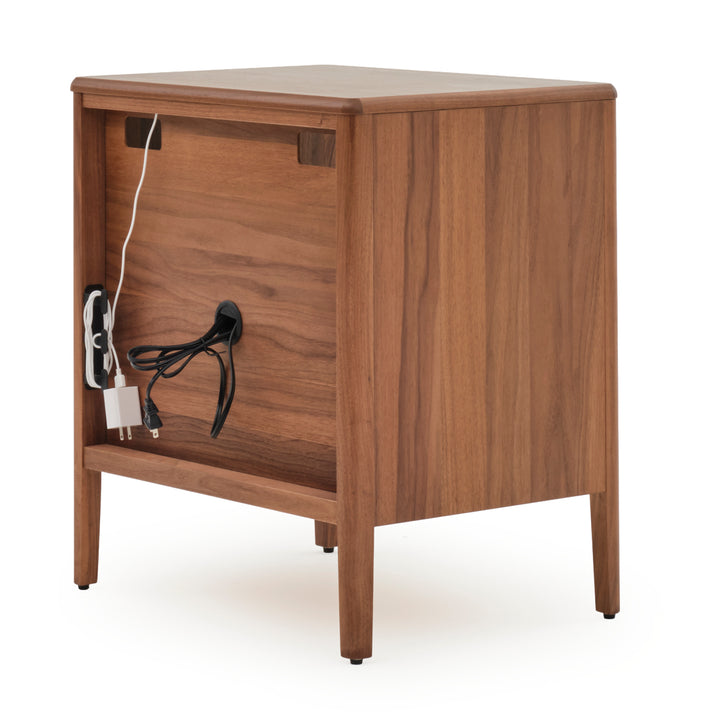 Edriana Left Nightstand Dark Brown