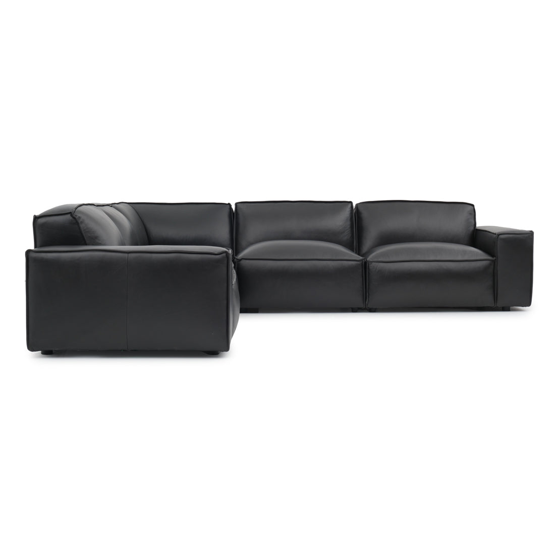 Nook Leather Modular Set Black