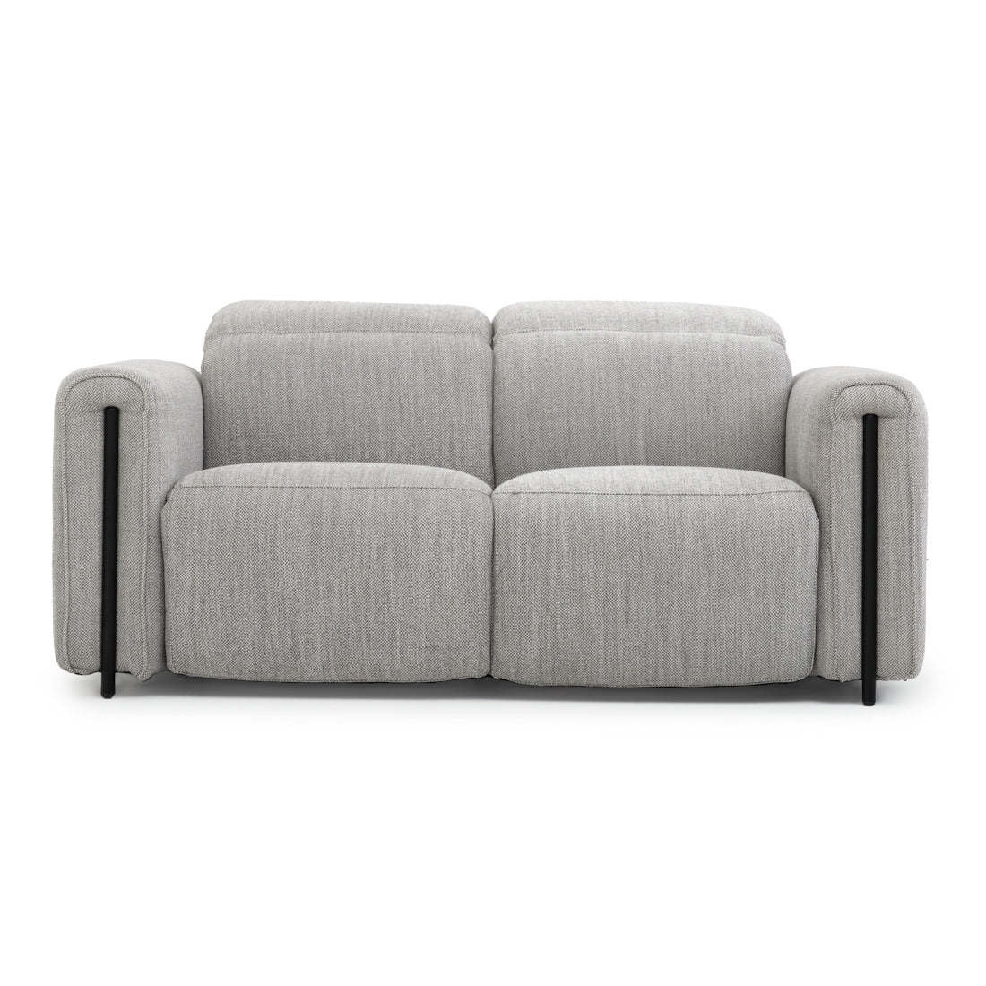 Wilnoir Fabric Reclining Loveseat Light Grey