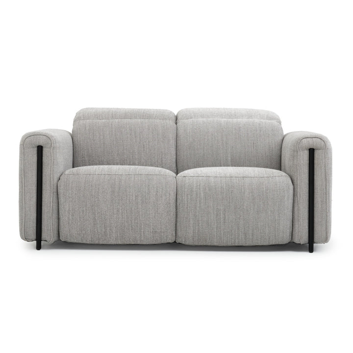 Wilnoir Fabric Reclining Loveseat Light Grey