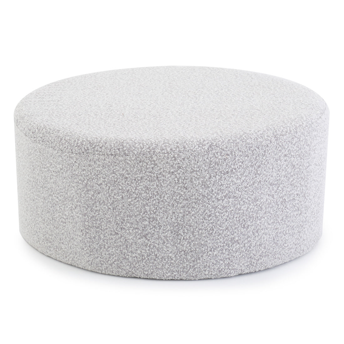 Emondi Fabric Ottoman Light Grey