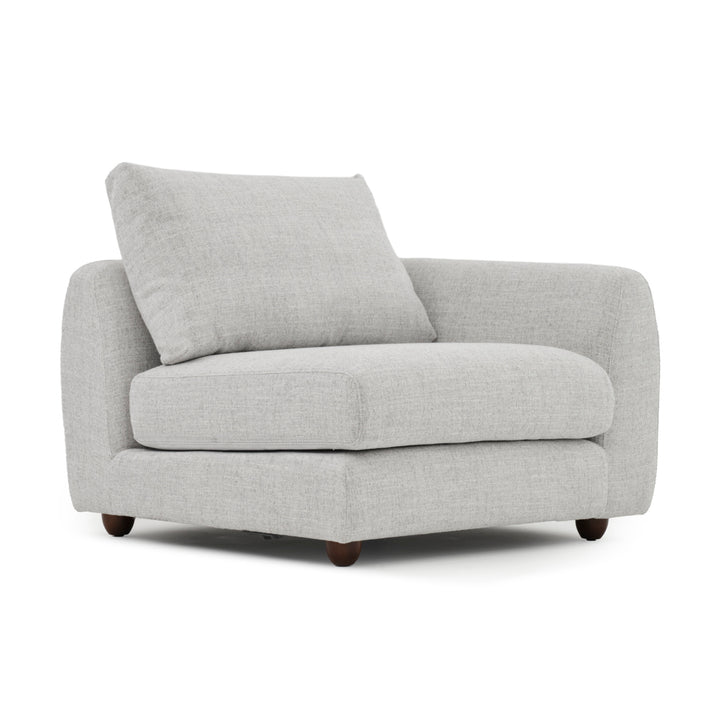 Nadal Modular Right Chair Light Grey
