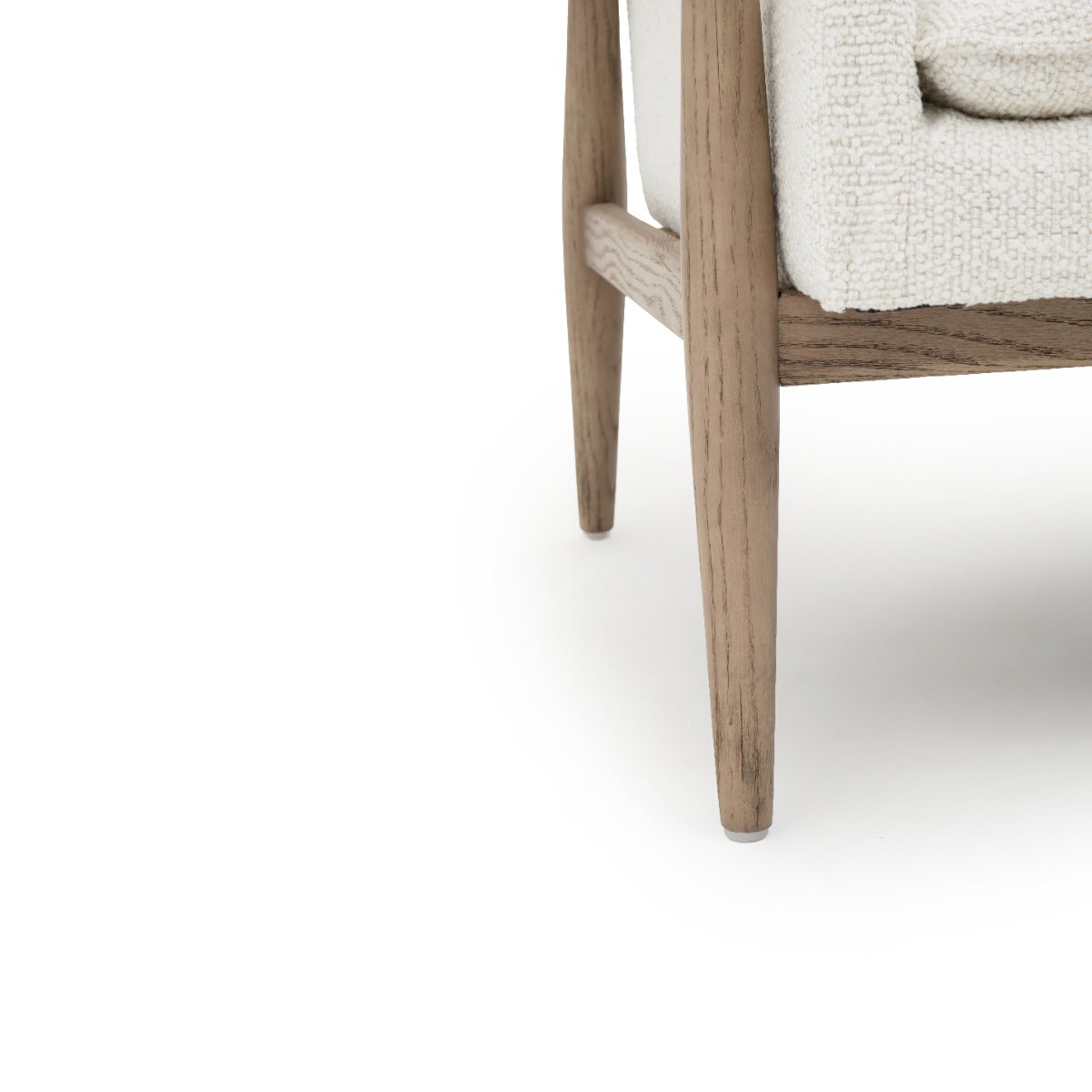 Nolra Fabric Accent Chair Off White