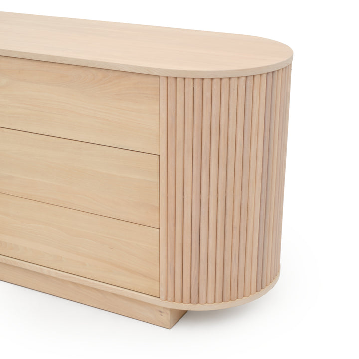 Nibba 6-Drawer Dresser Light Brown