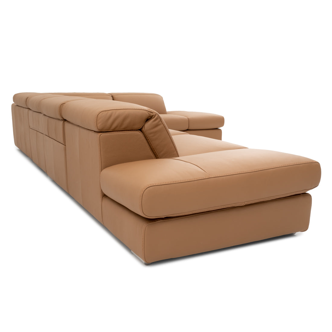Whitmore Reclining Sectional Sofa Cognac