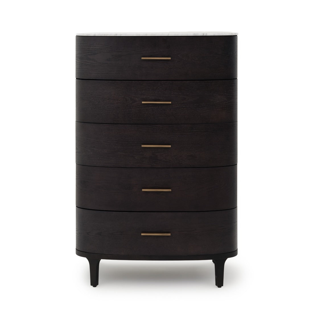 Widisha 5-Drawer Chest Dark Brown