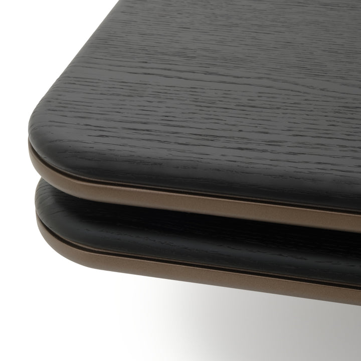 Novalee Wood Coffee Table Black