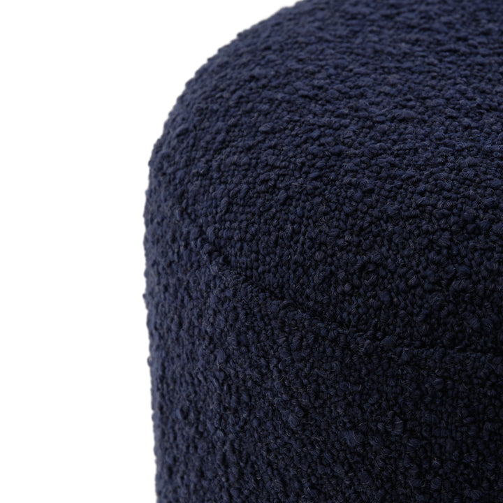 Emondi Fabric Ottoman Dark Blue
