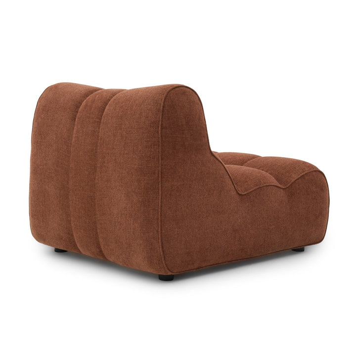 Nissima Fabric Accent Chair Dark Brown