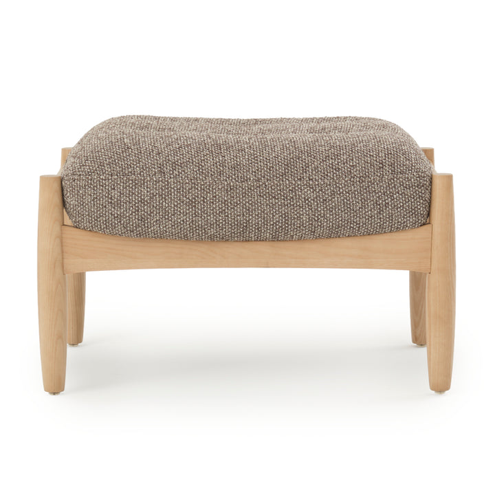Naranda Fabric Ottoman Dark Brown